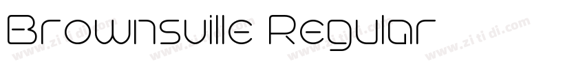 Brownsville Regular字体转换